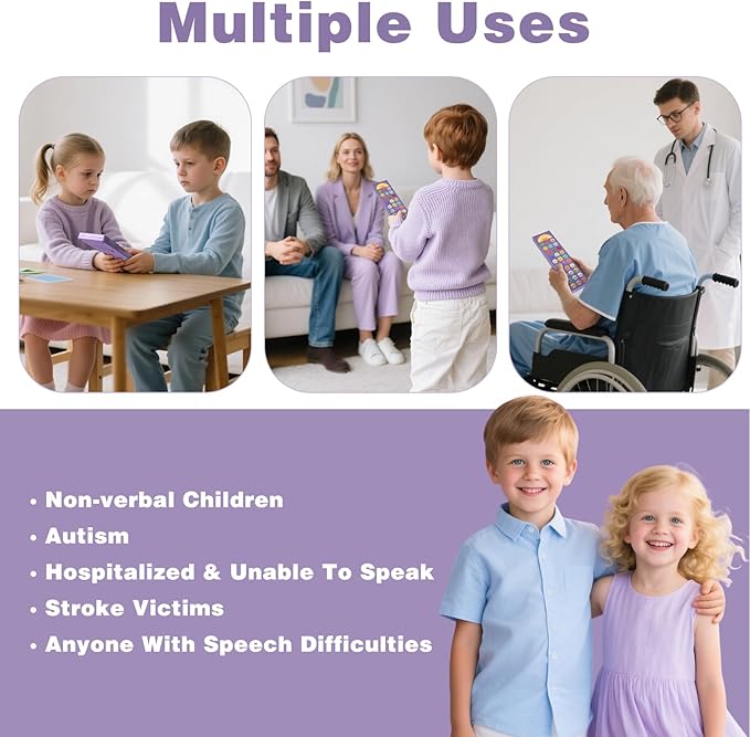 AAC Device for Autism, Joyreal Non Verbal Communication Tools for Speech Therapy & Stroke Rehab. Autism Talking Aids with 6 Programmable Buttons & Adjustable Volume, Autism Toys for Kids and Adults