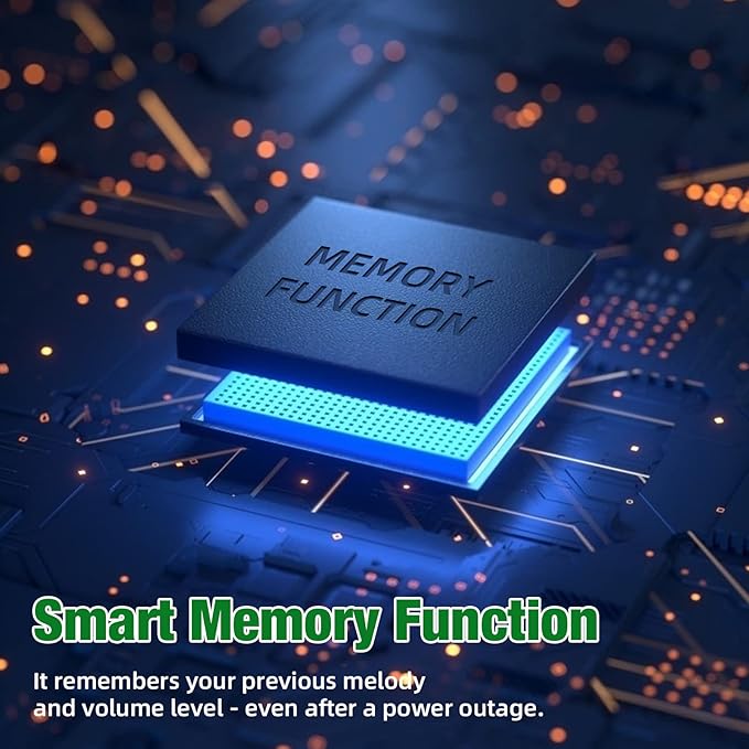 AIDA Lighted Wireless Doorbell for Home, Waterproof Battery Doorbell 1,000ft Range, 5 Volume Levels with 58 Doorbell Chimes & LED Flash(Black, Doorbell with 1 transmitter & 1 Receiver)