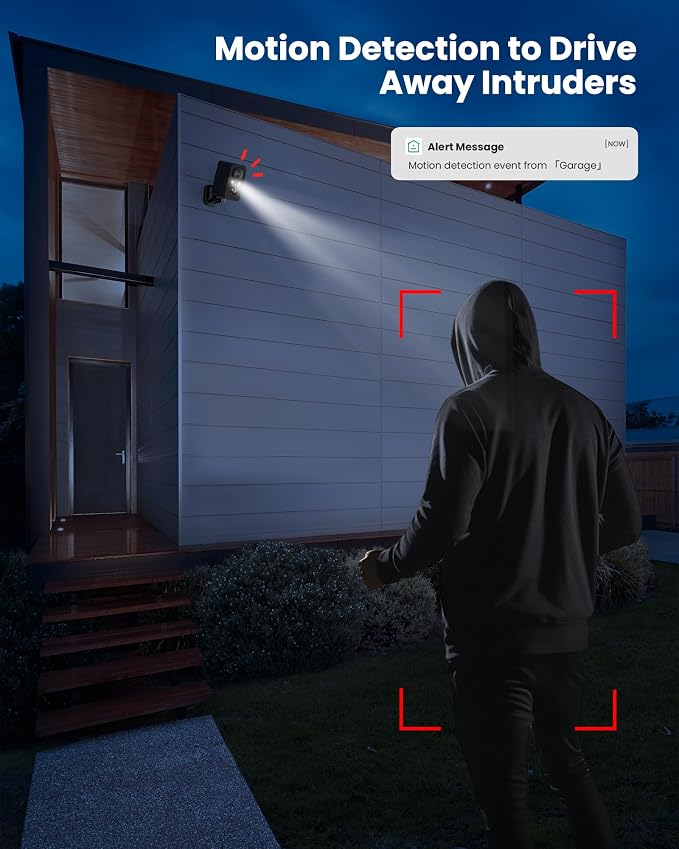 BECAMSO 2Packs Security Cameras Wireless Outdoor: 180° Horizontal Cameras - Image 6