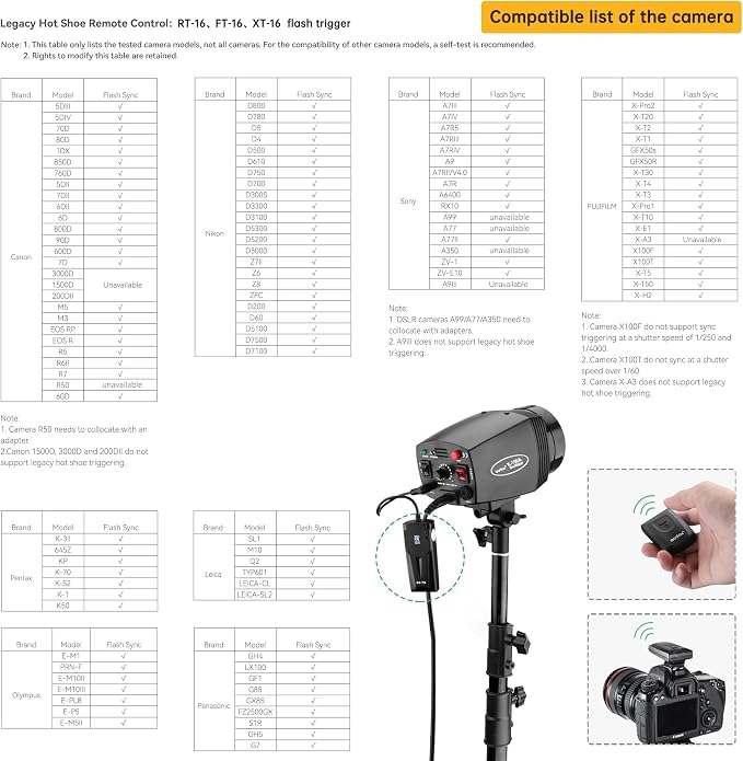 Godox 600W Professional Studio Strobe Lights Kit, 2X 300W 5600K Monolights - Image 5