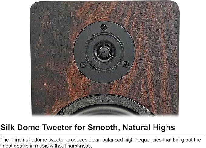 Rockville Pair RockShelf 68D V2 400W Bookshelf Speakers 8 Ohm, Kevlar Woofers, Silk Dome Tweeter, MDF Cabinet, for Home Theater and Audiophiles