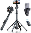 Fugetek 62" Professional Cell Phone Tripod, Ultra Stable 4 Leg Design, 100% All by FUGETEK