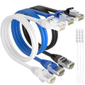 Adoreen Cat 6 Ethernet Cable 7 Ft-3 Pack, High Speed Short Patch Cables Network by Adoreen