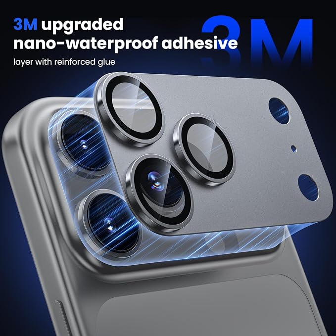 WSKEN for iPhone 17 Pro Max Camera Lens Protector, Metal Aluminum Alloy - Image 3