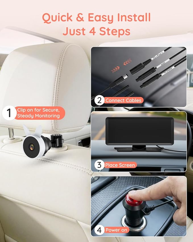Babyvue BV3 MAX Dual Car Camera Baby Monitor - Image 8
