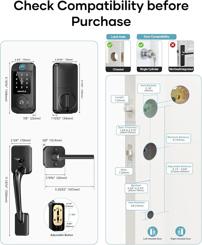 Wi-Fi Front Door Lock Set - Image 5