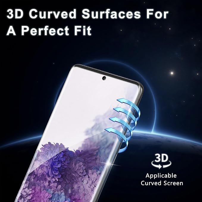 2+2 Pack for Samsung Galaxy S20 Screen Protector and Camera Protector, - Image 4