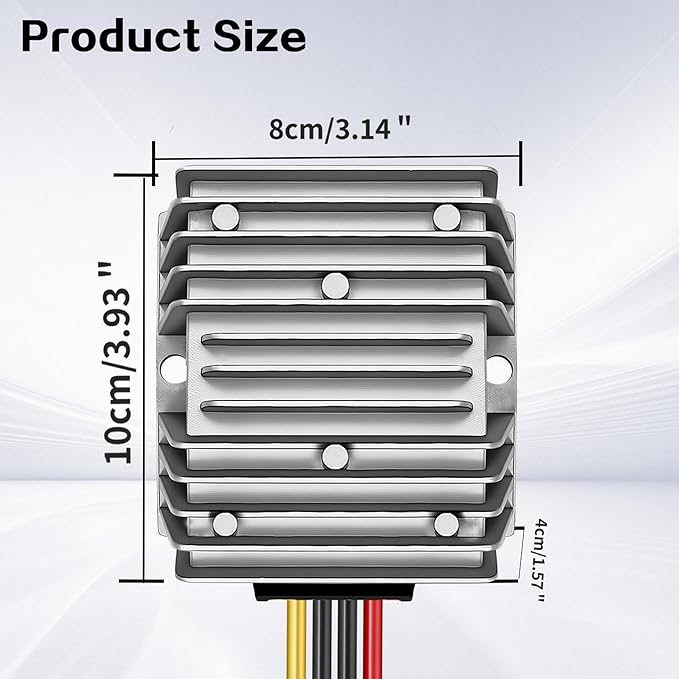 DC/DC Converter 12V Step Up to 24V, Boost Converter 5A 120W Voltage Regulator, 24Volt Transformer, Power Supply Module Boost Transformer for Car Truck Vehicle Boat Golf cart