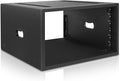 Sound Town 6U PA/DJ Rack/Road Case with 6-Space, Industry-Grade 0.7" (18mm) Plywood with Polyurea Coating, 20.7" Rackable Depth - Pro Tour Grade (STRCP-6U)