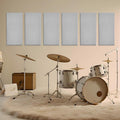 6 PCS Acoustic Panels, Large Soundproof Wall Panels, Professional Fiberglass Sound Absorbing Panels, 23.6x11.8 Inches Sound Proof Foam Panels for Walls, Studio Home Offices(Grey)