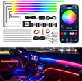 Dreamcolor Acrylic Interior Car LED Strip Lights, 18 in 1 Ambient Lighting Kit by JINRUITOP