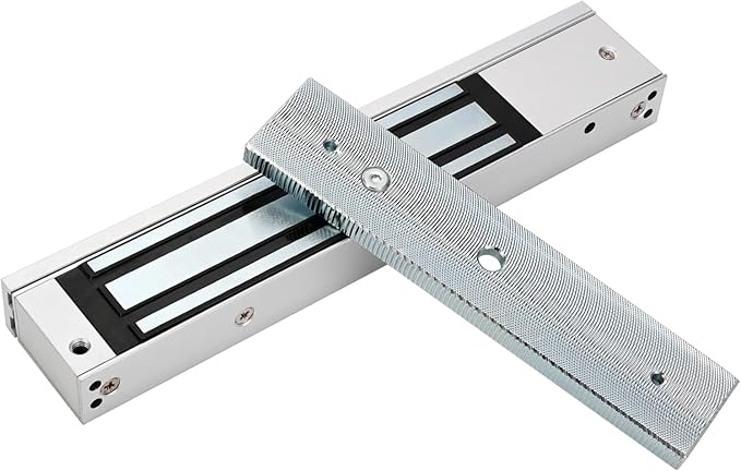 Electric Magnetic Lock 280KG 600LBS Holding Force Electromagnet Lock 12V Fail Safe NC Mode Single Door for Access Control System (280KG/600LBS)