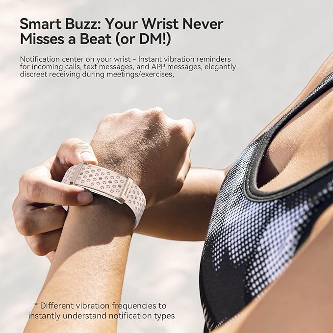 EnergyPort Smart Bracelet with Blood Oxygen/Blood Pressure Monitor, 60-Day Battery Health Fitness Tracker with 2 Bands,Lifetime Membership,Activity Tracking Heart Rate Sleep Monitor for Android iOS