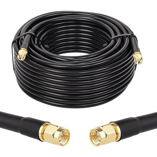 MOOKEERF KMR240 SMA Male to SMA Male Coaxial Cable 50 ohm Coax Ultra Low Loss by MOOKEERF