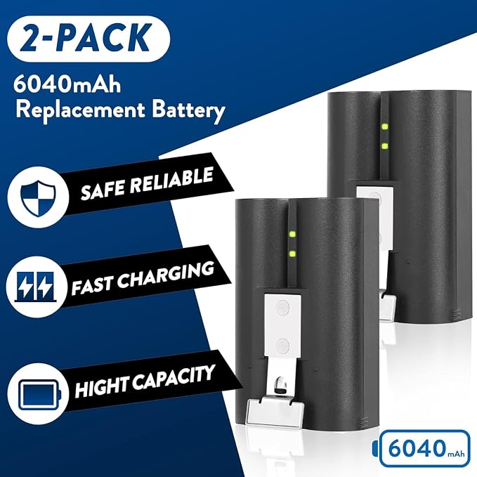 YUELAN 4-Pack 6040mAh Replacement Ring Battery - Image 4