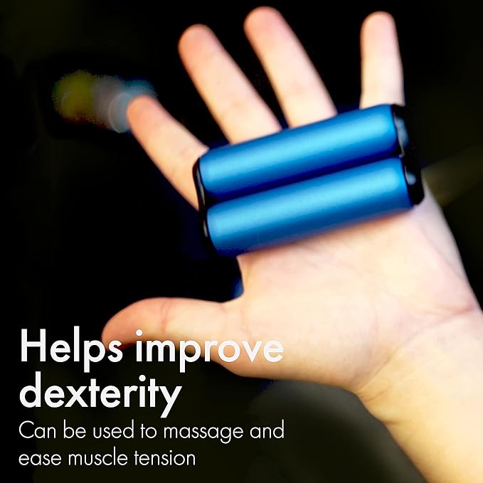 ONO Roller - Handheld Fidget Toy for Adults | Help Relieve Stress, Anxiety, Tension | Promotes Focus, Clarity | Compact, Portable Design (Sapphire, Full Size - Aluminum)