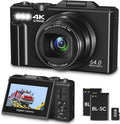 4K Digital Camera for Photography, 64MP Vlogging Camera for YouTube, WiFi Vlog by Gavonde