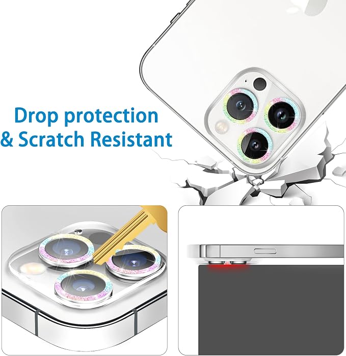 【3 Pack】Dengduoduo Tempered Glass Camera Lens Protector - Image 4