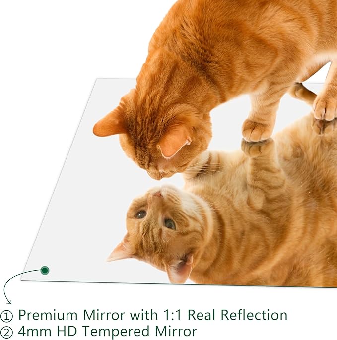 Mirrorons Frameless Mirror, Wall Mirror 24" x 32", Modern Rectangle Bathroom Mirrors for Wall with Polished Edge, Horizontally or Vertically. Upgraded Shatterproof, Entryways, Bathroom, Gym.