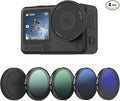 SmallRig ND Filter Kit for DJI Osmo Action 6, 5 Pack CPL ND8 ND16 ND32 Snap-On by SmallRig