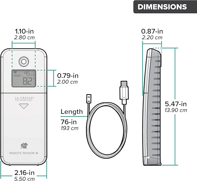Leak Geek Advanced Wi-Fi Alert System with The Bridge Gateway, 2 Water Spot Detection Sensors, and a Water Leak Area Detection Sensor with 76-inch Cable