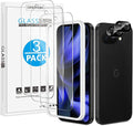 OMOTON 3+2 Pack for Google Pixel 9a Screen Protector 6.3 inch, 3 Pack Tempered by OMOTON