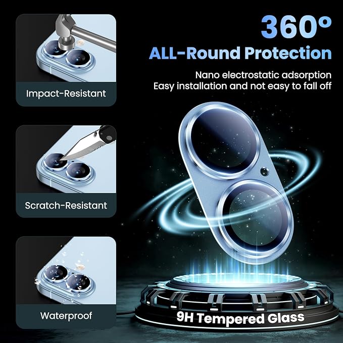 Uyiton Compatible with iPhone 17 Camera Lens Protector - Image 2
