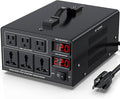 8000W Voltage Converter Transformer(110V to 220V or 220V to 110V) Step Up/Down Converter 110/120 Volt - 220/240 Volt w/US Power Cord,Circuit Breaker Protection, LCD Screen Display