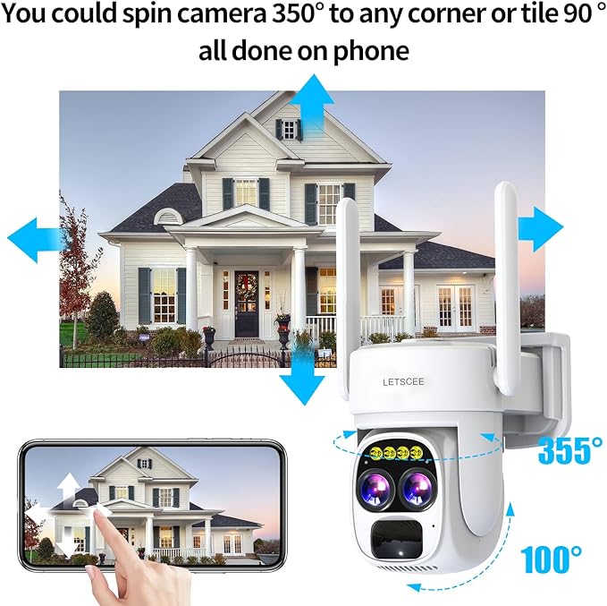 LETSCEE Security Cameras Wirelss Outdoor - Image 6