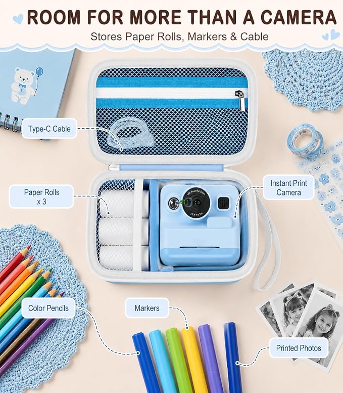kids Instant Print Camera Case Compatible - Image 4