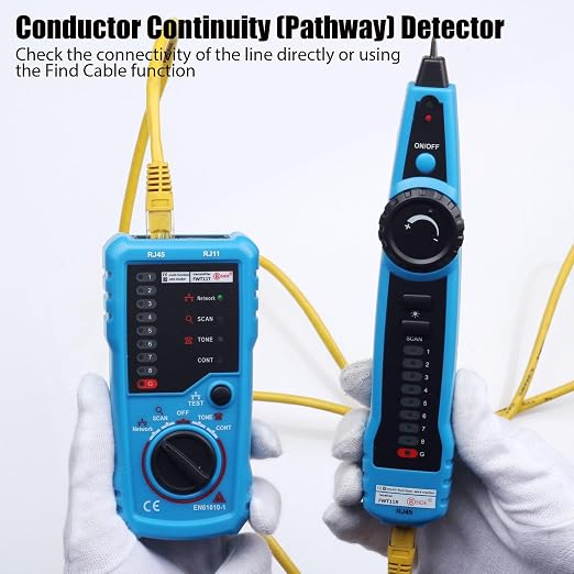 Network Cable Tester, Cat5 Cat6 Ethernet LAN Network Wire Tracer - Image 6
