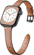 Charlam Slim Leather Band Compatible by Charlam