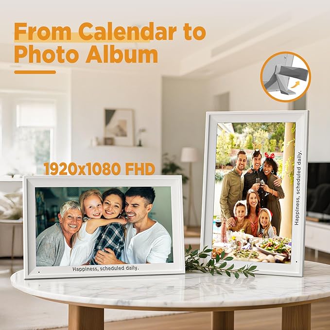 Callsky-Tech 15.6 Inch Digital Calendar - Full HD IPS Smart Touchscreen Family Planner with Octa Core & 64GB, offering an Anti-Glare Electronic Calendar, Chore Chart, and Multi-Sync—Perfect Gift for Home & Family