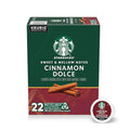 Starbucks K-Cup Coffee Pods, Flavored Hot or Iced Coffee, Cinnamon Dolce, 22 Keurig Pods