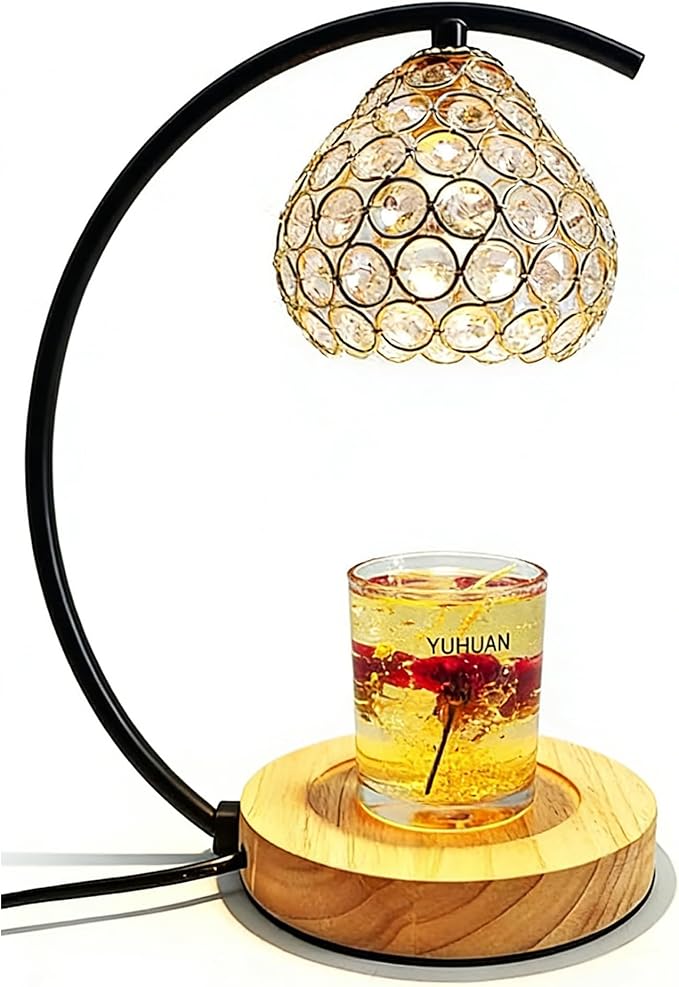 Dimmable Candle Warmer Lamp with Timer & Remote – Modern Desk Lamp for Bedroom Home Decor, Gift for Mom Women, Housewarming Present, Wax Melt Warmer for Jar Candles (No Candle Included)