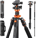 K&F CONCEPT Tripod for Camera, Stable Heavy Duty Travel Tripod for DSLR Cameras by KFCONCEPT