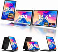 15.6" Detachable Laptop Screen Extender, FHD 1080P IPS Dual/Triple Portable Monitor for Laptop, USB-C/HDMI Plug & Play, Multi/Extra Travel Display Computer Monitor for 12-18.5" Win/Mac/Android-S9H