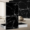 Wall Panels Peel and Stick，PVC Imitation Artificial Marble Tiles Sticker，10 pcs 23.6" L x 11.8" W，Heat-Resistant Backsplash Tile，Ideal for Kitchen Bathrooms Living Rooms Bedrooms.