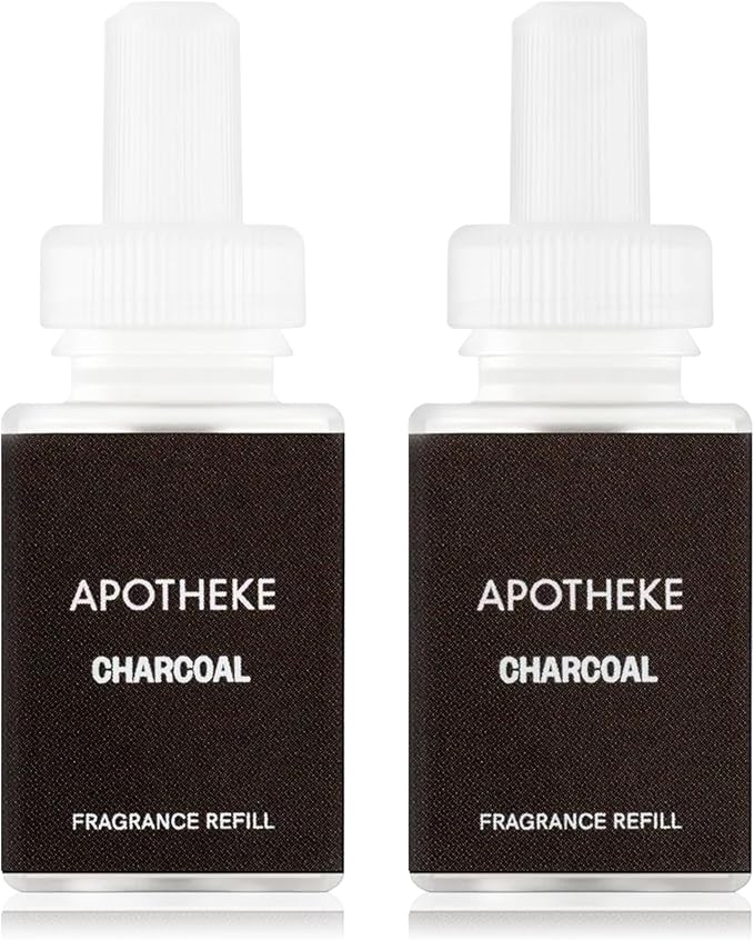 Pura Smart Home Plug-in Diffuser Refills by Apotheke, (Charcoal, 2-Pack) - Pura Fragrance Refills - Long-Lasting Aromatherapy Air Freshener Fragrance Products with Perfume-Grade Essential Oils