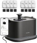 PETLIBRO Upgrade Cat Water Fountain + 8 Packs Filters, Dockstream 2 Smart App Monitoring Pet Water Fountain for Cats Indoor, 3L/101oz Cat Fountain Stainless Steel Tray for Drinking, 5G WiFi