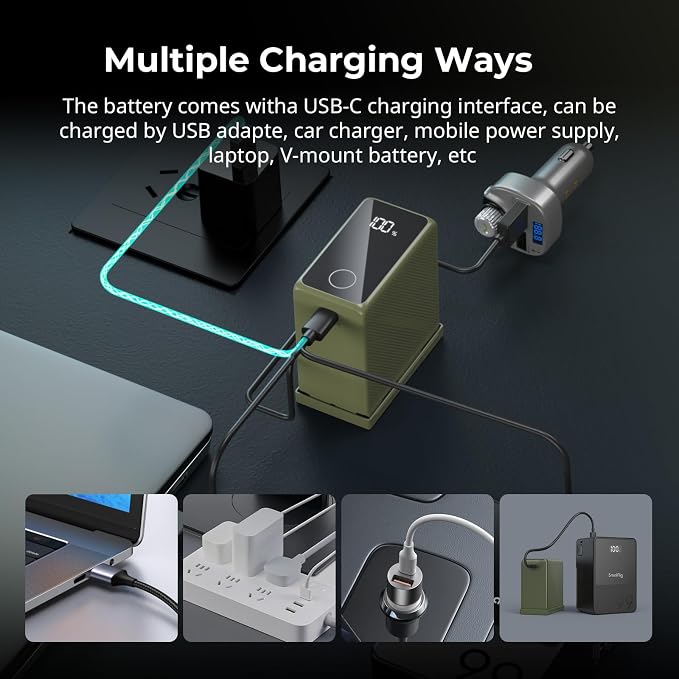 SMALLRIG 10500mAh Replacement USB-C Battery - Image 5