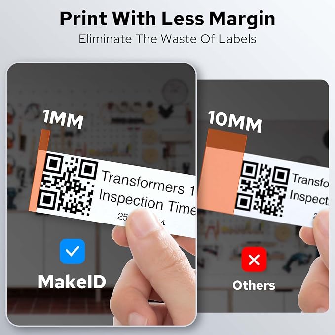 Makeid P31S Portable Industrial Label Printer, Mobile/PC Software. Comes - Image 7