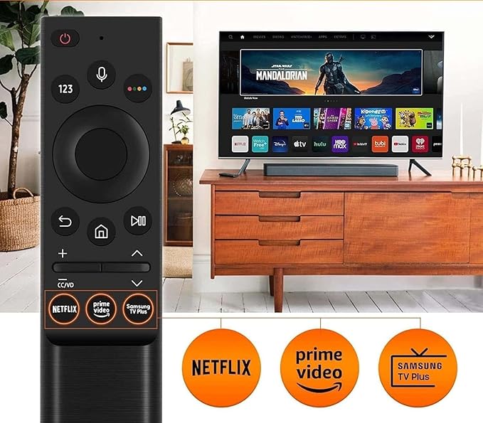 Universal Replacement Remote BN59-01357A fit for All Samsung Smart TVs Compatible with All Samsung QLED Series Smart TV [No Voice Function]