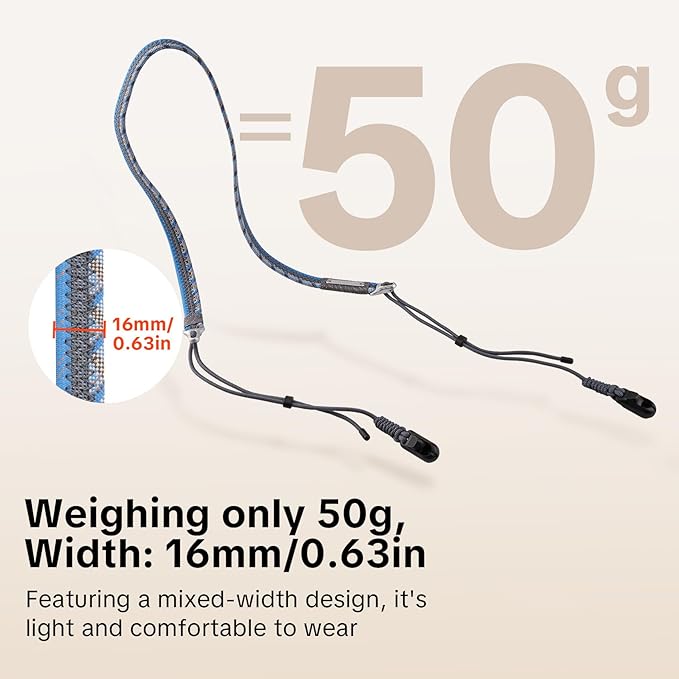 PGYTECH Camera Shoulder Strap Slim Trendy Style, Quick Release Braided Rope - Image 6