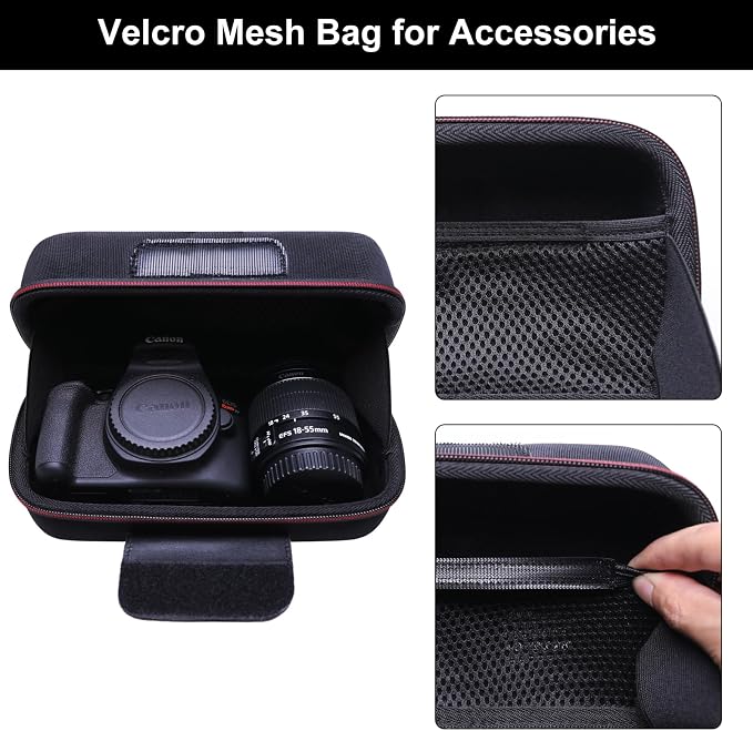 LTGEM Camera Case for Canon EOS Rebel T7 / R50 / R100 / R50 V / T6 / R8 / R10 / - Image 4