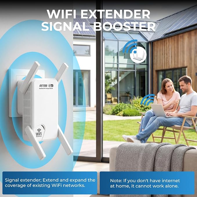 AX1500 WiFi 6-2026 WiFi Extender Signal Booster - Image 2