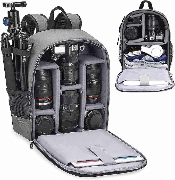 Cwatcun Camera Backpack Professional Camera Bag by FocusonCameraBag