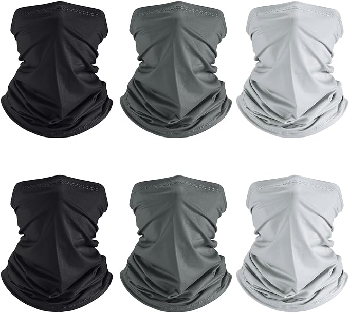 Geyoga 6 Pieces Summer UV Protection Cooling Neck Gaiter Face Clothing Neck by Geyoga
