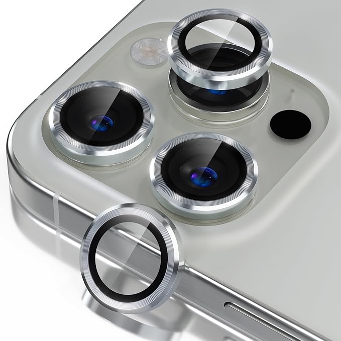 Misea Compatible for iPhone 16 Pro/iPhone 16 Pro Max Camera Lens Protector by Misea