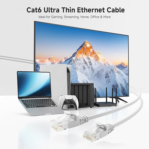 Cable Matters 10Gbps Snagless Cat 6 Ethernet Cable - 10ft - Image 2